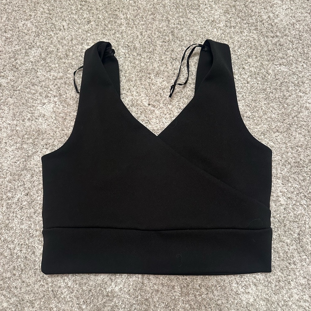 Black Tank Top Crop Top